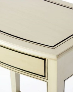 204 Side Table-Bow Front Trim Detail